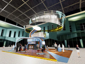 custom exhibition booth 7 3D Model