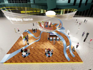 custom exhibition booth 7 3D Model