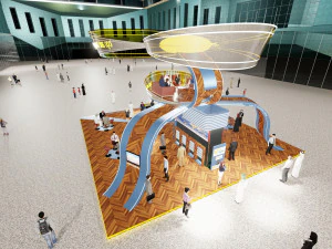 custom exhibition booth 7 3D Model