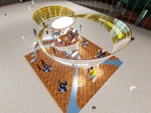 custom exhibition booth 7 3D Model