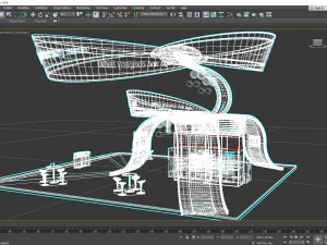 custom exhibition booth 7 3D Model