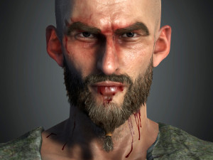 3d warrior model ready for animation Modelo 3D