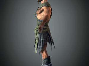 3d warrior model ready for animation Modelo 3D