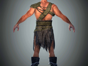 3d warrior model ready for animation Modelo 3D
