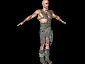 3d warrior model ready for animation Modelo 3D