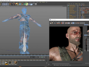 3d warrior model ready for animation Modelo 3D