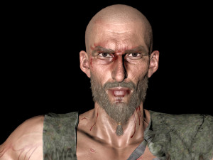 3d warrior model ready for animation Modelo 3D