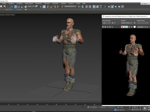 3d warrior model ready for animation Modelo 3D