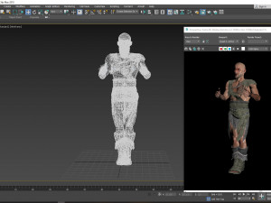 3d warrior model ready for animation Modelo 3D