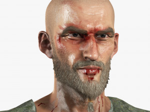 3d warrior model ready for animation Modèle 3D