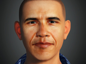 For barack obama president of the united states of america ready for animation Modelo 3D