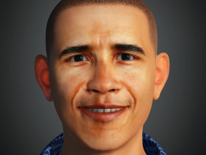 For barack obama president of the united states of america ready for animation Modelo 3D