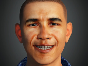 For barack obama president of the united states of america ready for animation Modelo 3D