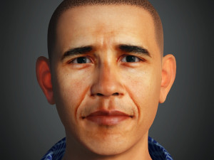 For barack obama president of the united states of america ready for animation Modelo 3D