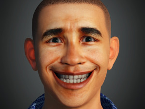 For barack obama president of the united states of america ready for animation Modelo 3D