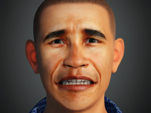 For barack obama president of the united states of america ready for animation Modelo 3D