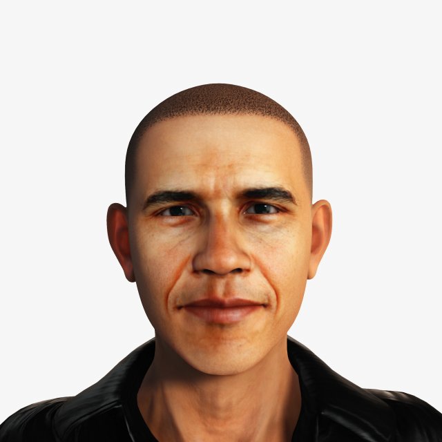 For barack obama president of the united states of america ready for animation Modelo 3D .c4d .max .obj .3ds .fbx .stl .blend 