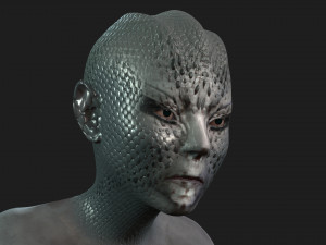 alien ready for animation Model 3D