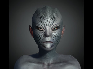 alien ready for animation Model 3D