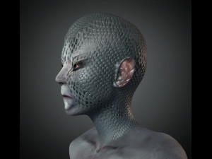 alien ready for animation Model 3D