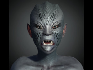 alien ready for animation Model 3D