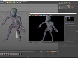 alien ready for animation Model 3D