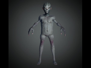 alien ready for animation Model 3D