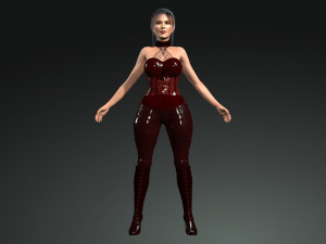 Dancing Women 1 3D Rigged model ready for animation 3D Model