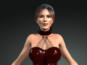 Dancing Women 1 3D Rigged model ready for animation 3D Model