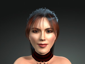 Dancing Women 1 3D Rigged model ready for animation 3D Model
