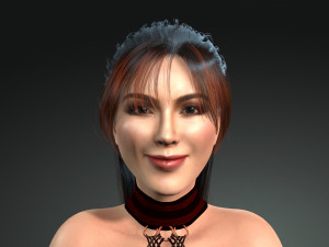 Dancing Women 1 3D Rigged model ready for animation 3D Model