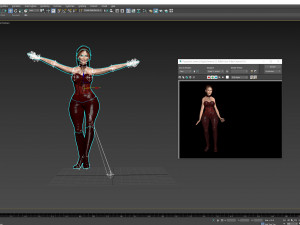 Dancing Women 1 3D Rigged model ready for animation 3D Model