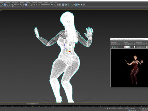 Dancing Women 1 3D Rigged model ready for animation 3D Model
