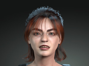 3D Women -Maisie Williams 3D Rigged model ready for animation Model 3D