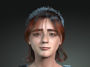 3D Women -Maisie Williams 3D Rigged model ready for animation Model 3D