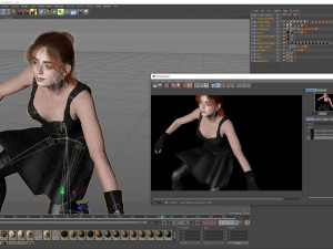 3D Women -Maisie Williams 3D Rigged model ready for animation Model 3D