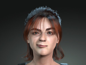 3D Women -Maisie Williams 3D Rigged model ready for animation Model 3D