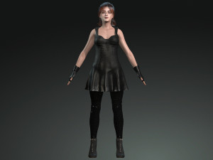 3D Women -Maisie Williams 3D Rigged model ready for animation Model 3D