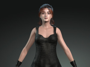 3D Women -Maisie Williams 3D Rigged model ready for animation Model 3D