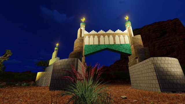 Heritage gate 2 and heritage Tower 2 Modèle 3D .c4d .max .obj .3ds .fbx .stl .blend 