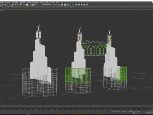 Heritage gate 2 and heritage Tower 2 Modèle 3D