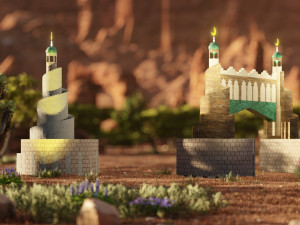 Heritage gate 2 and heritage Tower 2 Modèle 3D