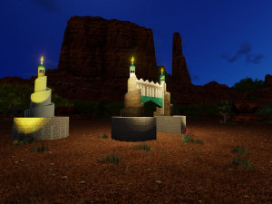 Heritage gate 2 and heritage Tower 2 Modèle 3D