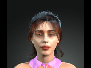 3D Women -Emilia Clarke 3D Rigged model ready for animation 3D Model