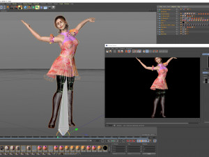3D Women -Emilia Clarke 3D Rigged model ready for animation 3D-Modell