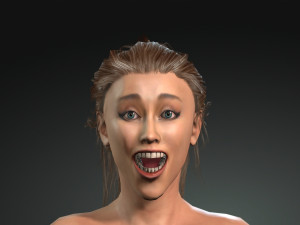 of Ariana Grande the singer low poly for Game 3D Модель