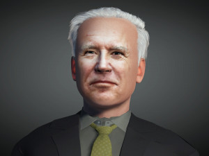 3D Man -US President Joe Biden 3D Rigged model ready for animation 3D Model