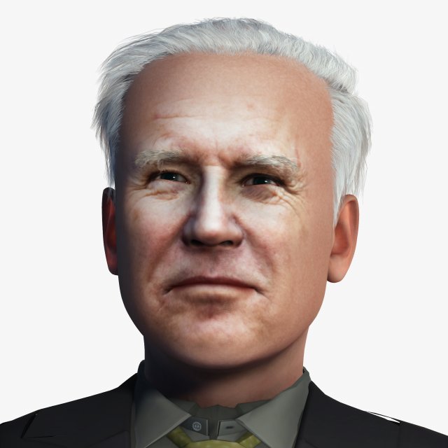 3D Man -US President Joe Biden 3D Rigged model ready for animation 3D Model .c4d .max .obj .3ds .fbx .stl .blend 