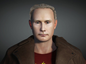 Vladimir Putin the Russian President 3D Rigged model ready for animation Modelo 3D