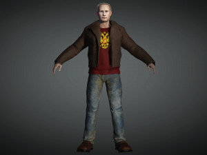 Vladimir Putin the Russian President 3D Rigged model ready for animation Modelo 3D